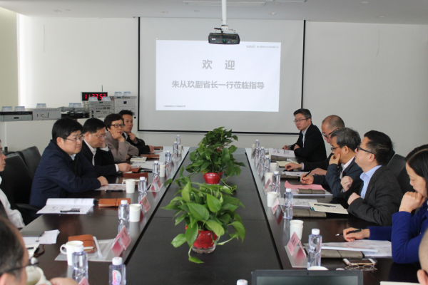 浙江省副省長朱從玖一行考察賽思電子